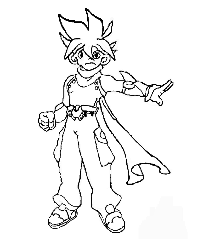 coloriage beyblade kai 2